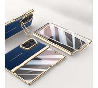 SETNGB Étui de Protection en Cuir PU avec Support pour Objectif pour Samsung Galaxy Z Fold 7, Coque intégrale à charnière à Ressort, Antichoc, Bleu, pour Samsung Galaxy Z Fold 7