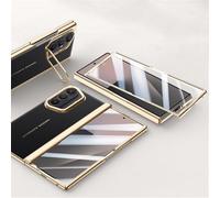 SETNGB Étui de Protection en Cuir PU avec Support pour Objectif pour Samsung Galaxy Z Fold 7, Coque intégrale à charnière à Ressort, Antichoc, Noir, pour Samsung Galaxy Z Fold 7