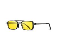 SETNGB Gafas de sol polarizadas de montura cuadrada con estilo para hombre, ideales para actividades al aire libre, viajes y conducción, con protección UV, C4, 147 * 141 * 33 mm