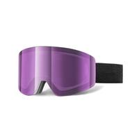 SETNGB Lunettes de ski photochromiques magnétiques élégantes pour hommes et femmes, double couche antibuée, pour le snowboard et le ski, violet brumeux, 19,8 x 10,4 cm