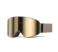 SETNGB Lunettes de ski/snowboard 2026 élégantes, à double couche magnétique, antibuée, avec système de changement rapide et protection UV400, couleur bronze intense, 185 x 105 mm.