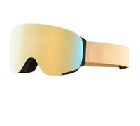 SETNGB Lunettes de ski unisexes élégantes 2026 à double écran et fermeture relevable, anti-buée, pour le snowboard, jaune doré, 1 pièce