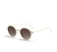 SETNGB Lunettes de soleil ovales polarisées élégantes pour femme, protégeant des rayons UV, idéales pour la photographie de rue, les soirées et la conduite, blanc cassé, 143 x 138 x 40 mm