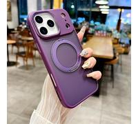 SETNGB Support de Bague magnétique Mat pour iPhone 17, 16, 15, 14, 13, 12 Pro Max, 17 Air, 16, 15, 14 Plus, Coque Anti-Chute avec Chargement sans Fil, Violet, pour iPhone 16 Pro Max
