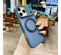 SETNGB Support de Bague magnétique Mat pour iPhone 17, 16, 15, 14, 13, 12 Pro Max, 17 Air, 16, 15, 14 Plus, Coque Anti-Chute avec Chargement sans Fil, Bleu, pour iPhone 14 Pro