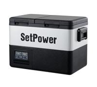 Setpower Réfrigérateur de voiture PT35 - Réfrigérateur portable double zone 35 L (37 litres) - Réfrigérateur de voiture 12 V - Réfrigérateur électrique pour voiture, camping, camping-car, camion