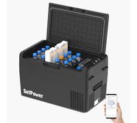 Setpower RF25 Réfrigérateur électrique portable 12 V 27 litres pour véhicules avec 12/24 V CC Réfrigérateur portable 12 V pour voiture, camping, camion, van, VUS, voyage