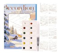 Sets d'Aquarelle,Feutres Pliables Fournitures de Peinture et Dessin | Kit Aquarelle Miniature | Pour Débutants Adultes Loisirs Créatifs Maison École