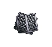 Set de Plaques à gaufres amovibles pour grill contact - Greenpan - Noir - Fonte Aluminium Noir G