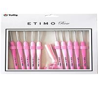 Tulip Crochet Hook, Acier, Pink, 0,9-1,75mm,2-3,5mm