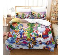 Sets De Housses De Couettes D Santa Claus Imprim¿¿ Ensemble De Literie Housses De Couettes Avec Et Taie D'oreiller Double£¿Xcm£©