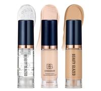 Sets de maquillage,Primer+Concealer+Fond de teint liquide+Blush liquide, Fond de teint Mat Velvet Waterproof, Maquillage portable longue durée, Set de maquillage de voyage