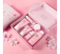 Sets de soins Coffrets de soins pour femmes Routine de soins en 6 étapes - Nettoyant Tonifiant Crème pour les yeux Crème pour le visage Crème solaire Cadeau pour les filles