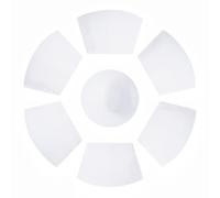 Sets de table antidérapants en PVC pour l'extérieur et la cuisine - Dimensions : 29 x 43 cm - Garde vos surfaces pendant les repas (blanc)