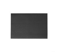 Sets de table élégants à motif tissé antidérapant, parfaits pour la salle à manger, le café et les lieux de divertissement (noir)