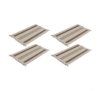Sets de table en coton et lin mélangé style rustique 30 x 50 cm | Dimensions : 30,5 x 48,3 cm, grande couverture d'assiette, aspect raffiné, lot de 4, idéal pour les repas