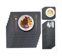 Sets de table et sous verres en feutre 3 pièces Herzberg HG04203 Herzberg