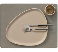 Sets de Table LIND DNA Nupo - Cuir - Gris Flint - 45 x 35 cm - 2 pièces