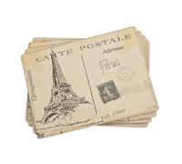 Pimpernel Lot de 4 sets de table résistants à la chaleur Motif cartes postales et croquis