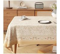 Sets de Table rectangulaires imperméables, résistants à l'huile et lavables sans rinçage ; nappes Anti-Taches et Qui ne nécessitent Pas de Repassage,3,140 x 260 cm