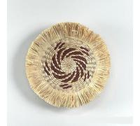 Sets de table tissés, 20-28cm Round Woven With Tassels Placemats, Natural Water Hyacinth Place mats(C2)