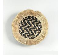 Sets de table tissés, 20-28cm Round Woven With Tassels Placemats, Natural Water Hyacinth Place mats(C5)