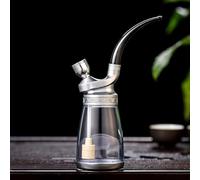 SETSCZY Bang, Bang en Verre, Pipe à Fumer de Bouteille en Verre, Pipes à Eau, Ensemble de narguilé de Plate-Forme pétrolière, pour Fumeurs, C