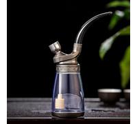 SETSCZY Bang, Bang en Verre, Pipe à Fumer de Bouteille en Verre, Pipes à Eau, Ensemble de narguilé de Plate-Forme pétrolière, pour Fumeurs, B