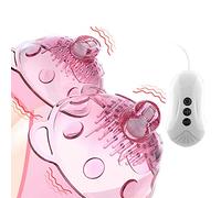 SETSCZY Léchage de la Langue Mamelon et succion Vibromasseur de Sein Masseur de Clitoris en Silicone Stimulateur Sexuel Jouets sexuels agrandisseur amplificateur pour Les Femmes,Rose