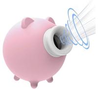 SETSCZY Porc Succion Vibreur Nipple Sucker Silicone Charge Stimulateur de Clitoris Mamelon Pompe Masseur Jouets Sexuels Agrandisseur pour Femme,Rose