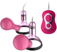 SETSCZY Suceur de Sein Mamelon Rechargeable avec 7 Modes de Vibration Vitesse,Vibromasseur Tentacule pour Femmes Correction de Mamelon et Obtenir Gros Sein Sexuel Jouets,Rose (Red)