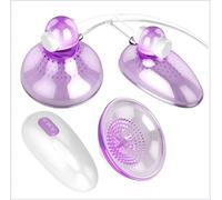 SETSCZY Vibromasseur de Mamelon, Pinces de Mamelon Vibrantes, Masseur de Sein à 12 FréQuences, Jouets Sexuels pour la Masturbation FéMinine Vibrateur de Langue de Stimulation Mammaire,B