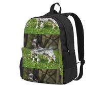 Setter anglais, animaux de compagnie, chiens, setter anglais, sac à dos d'école, sac de voyage pour hommes et femmes, sac à dos universitaire avec 15 compartiments pour ordinateur portable