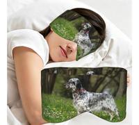Setter anglais, animaux de compagnie de jardin, chiens, setter anglais, Masque de sommeil pour la maison, les voyages et le travail posté, couvrant entièrement les yeux et bloquant la lumière