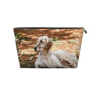 Setter Anglais Automne Animaux Chiens Anglais, Trousse de Toilette Trousse de Maquillage Sac à cosmétiques Trousse de Toilette de Voyage Portable