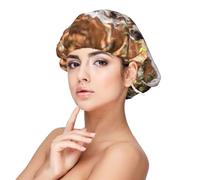 Setter anglais Automne Animaux de compagnie Chiens Anglais,Bonnet de nuit en satin pour adulte - Bonnet de nuit élastique pour femme, couvre-cheveux de nuit