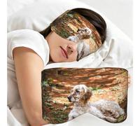 Setter anglais Automne Animaux de compagnie Chiens anglais, Masque de sommeil pour la maison, les voyages et le travail posté, couvrant entièrement les yeux et bloquant la lumière