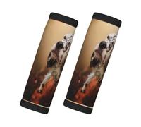 Setter anglais Automne Animaux de compagnie Chiots Anglais, Lot de 2 protections pour poignées de valise, housses de poignée souples et confortables, étiquette à bagages