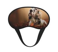 Setter anglais Automne Animaux de compagnie Chiots Anglais,Masques de sommeil occultants, cache-yeux couvrants, masques de sommeil anti-lumière