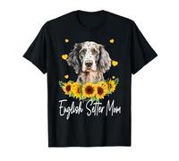 Setter anglais pour femme Tournesol Maman amoureux des chiens T-Shirt