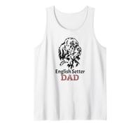 Setter Anglais Vintage pour Papa, Setter Anglais Loves Gift Débardeur