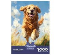 Setter Irlandais 1000 Pieces Puzzle Animaux Mignons Puzzles The Art of Colour Puzzle en Papier pour La Décoration Intérieure Le Cadeau Parfait pour La Famille Et Les Amis Jeu Difficile pour Le