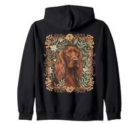 Setter Irlandais Anglais Vintage Floral Sweat à Capuche