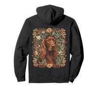 Setter Irlandais Anglais Vintage Floral Sweat à Capuche