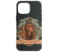 Setter Irlandais Mom William Morris Style Amoureux des Chiens Coque pour iPhone 16 Pro Max
