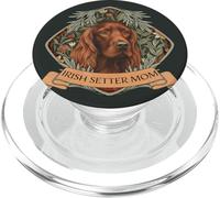 Setter Irlandais Mom William Morris Style Amoureux des Chiens PopSockets PopGrip pour MagSafe