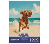 Setter Irlandais Puzzle 1000 Pièces Educa Jouet en Bois Jeu D'Intelligence Décoration Intérieure Jeu Éduchatif Challenge Toy Adultes & Enfants des 14 Ans 70x50cm/1000pcs