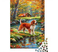 Setter Irlandais Puzzle Adulte 1000 Pièces Jeu Éducatif Jouets Défi Artisanat Cadeau Famille Décor À La Maison pour Adultes Et Enfants À Partir De 14 Ans 1000pcs (75x50cm)
