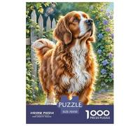Setter Irlandais Puzzle Jigsaw 1000 Pièces Puzzles 70x50cm/1000pcs pour Adultes Et Enfants Cadeau Chien Jeu D'Intelligence Pression Réduite Bricolage Carton