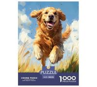 Setter Irlandais Puzzles 1000 Pieces Cadeau Unique Jeu Éducatif Challenge Toy À De Qualité Supérieure Peinture Art pour Adultes Et Enfants 38x26cm/1000pcs